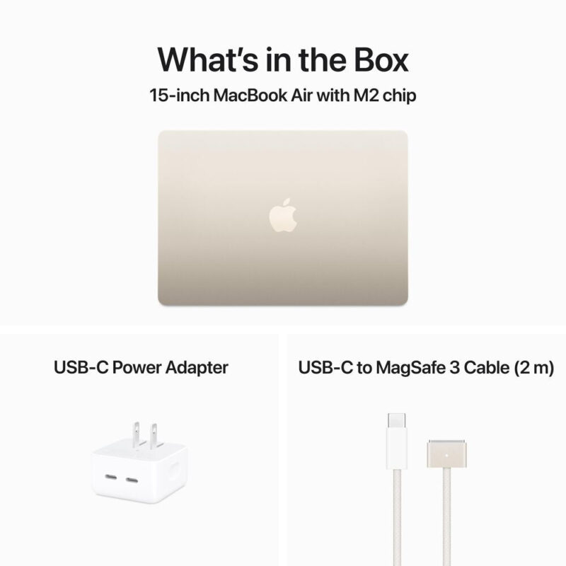 15-inch MacBook Air M3 8-core 10-core 8GB 256GB MRYR3LL/A - Image 6