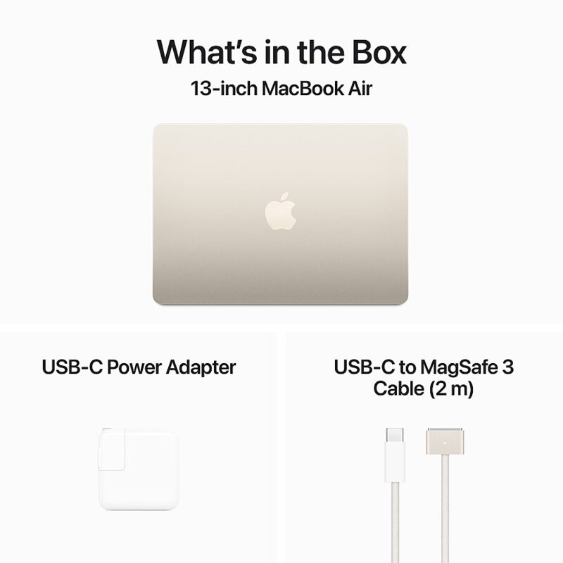 13-inch MacBook Air M3 8-Core CPU 8-Core GPU 8GB 256GB MRXT3LL/A - Image 8