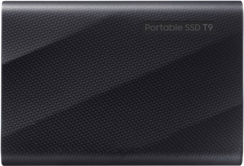 Samsung - T9 Portable SSD 4TB, Up to 2,000MB/s, USB 3.2 Gen2 - Black