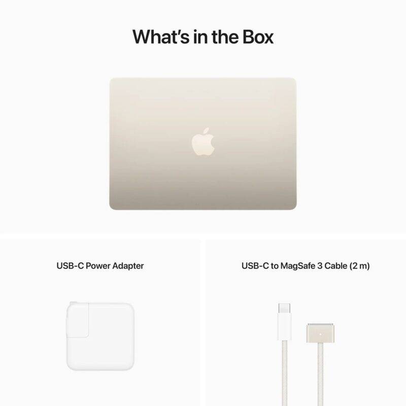 13-inch MacBook Air M2 8-Core CPU 10-Core GPU 8GB 512GB MQKV3LL/A - Image 5