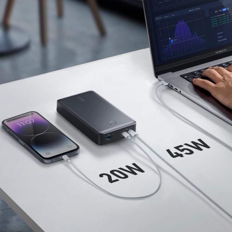 Anker - Power Bank (24000mAh, 65W, 3-Port) A1379H11-1 - Image 3