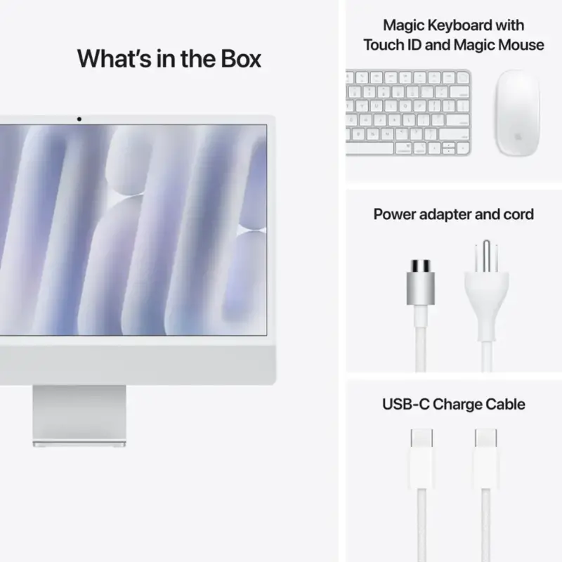 24-inch iMac M4 4.5K 10-Core CPU 10-Core GPU 16GB 512GB MWUV3LL/A - Image 2